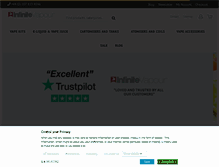 Tablet Screenshot of infinitevapour.com